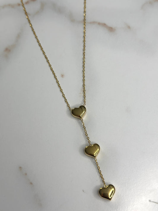 Heart teardrop necklace