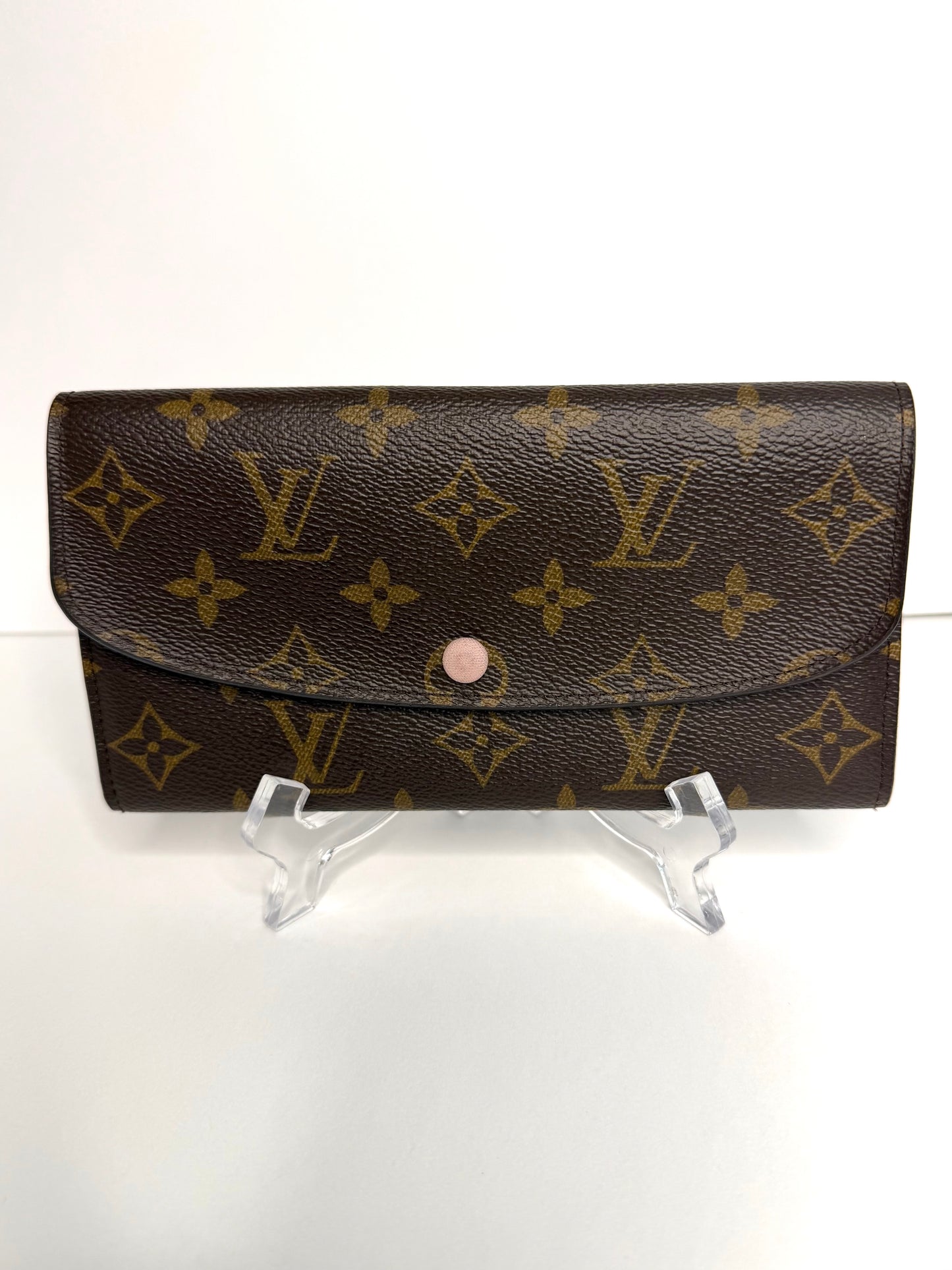 Pre-owned Louis Vuitton monogram canvas Emilie Wallet