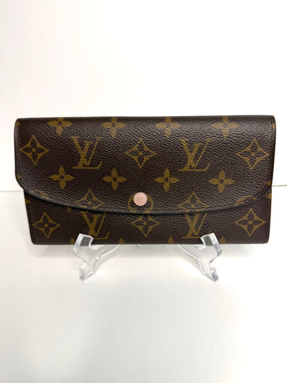Pre-owned Louis Vuitton monogram canvas Emilie Wallet