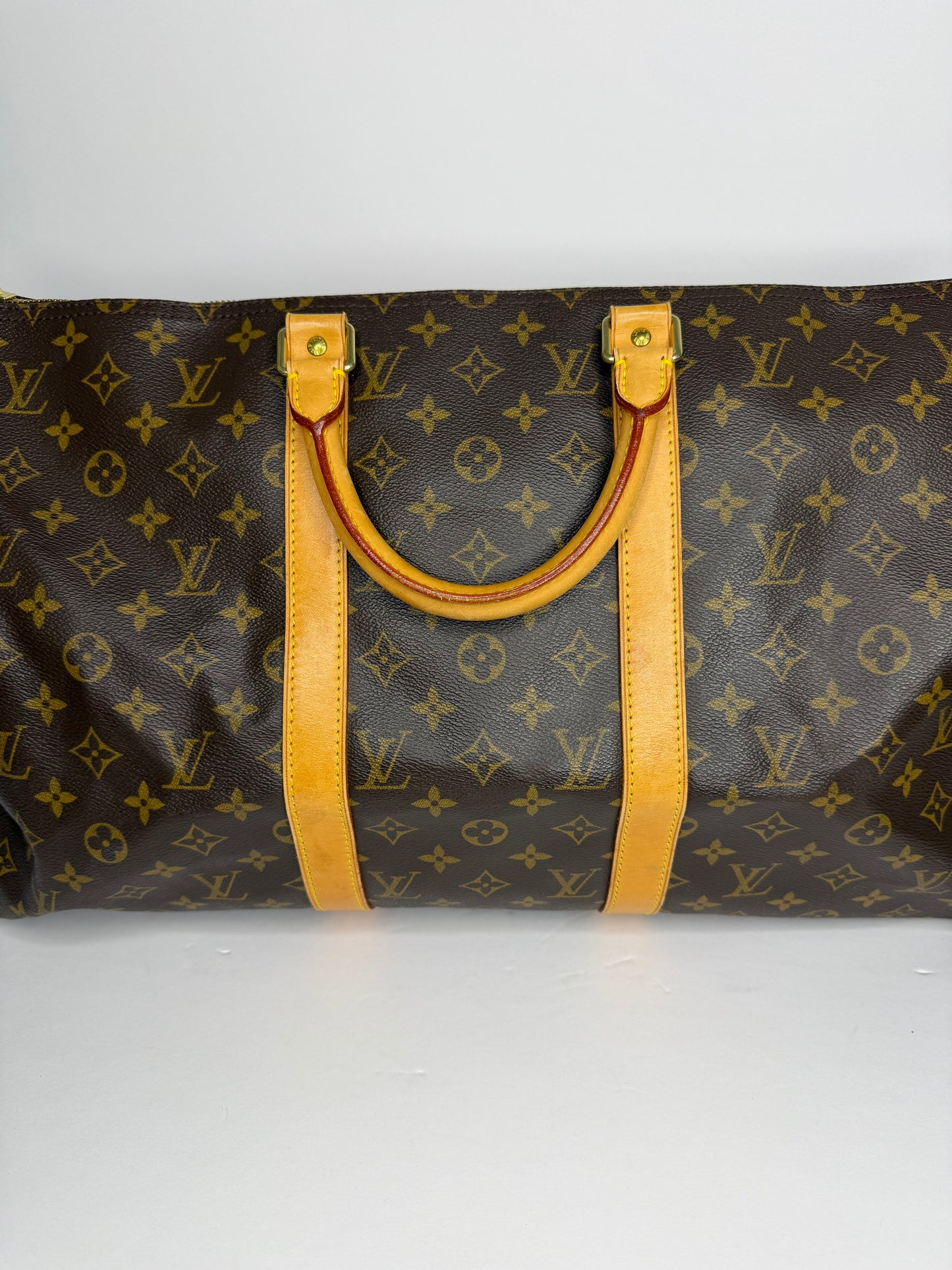 Pre-owned Louis Vuitton monogram canvas keep all 50 duffel