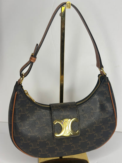 Pre-owned Celine Medium canvas Ava Triomphe shoulder Bag
