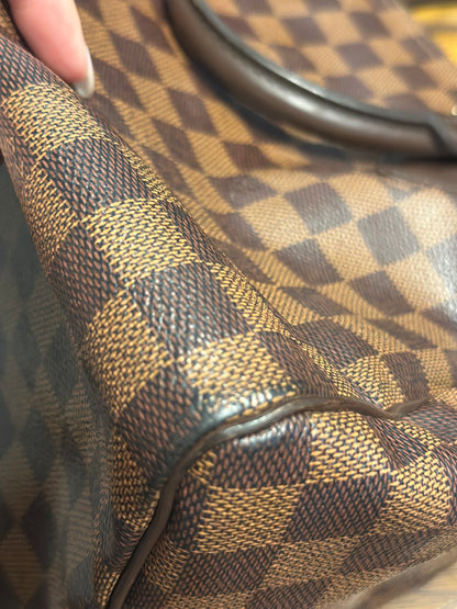 Pre-owned Louis Vuitton Damier Ebene Speedy 30 bandolier crossbody