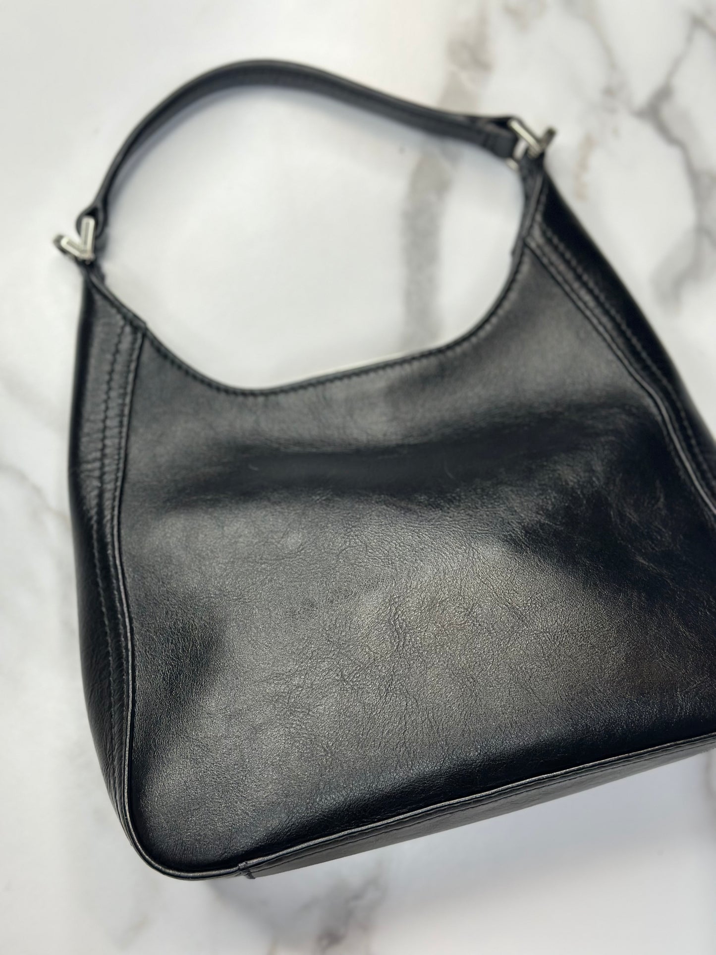 Pre-owned Balenciaga BB Soft small hobo bag in smooth leather with silver-tone hardware