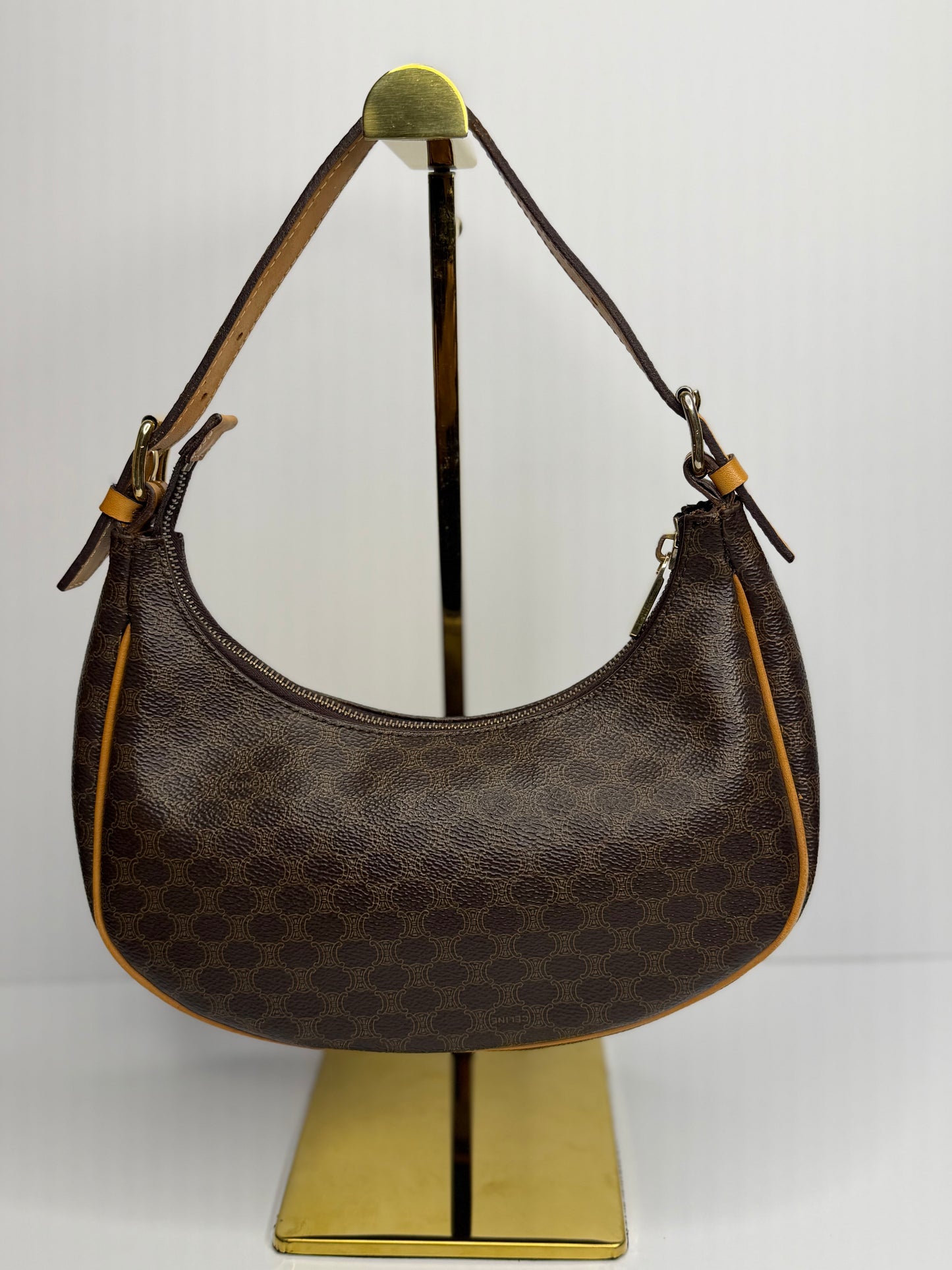 Pre-owned Celine Ava macadam canvas Shoulder Bag