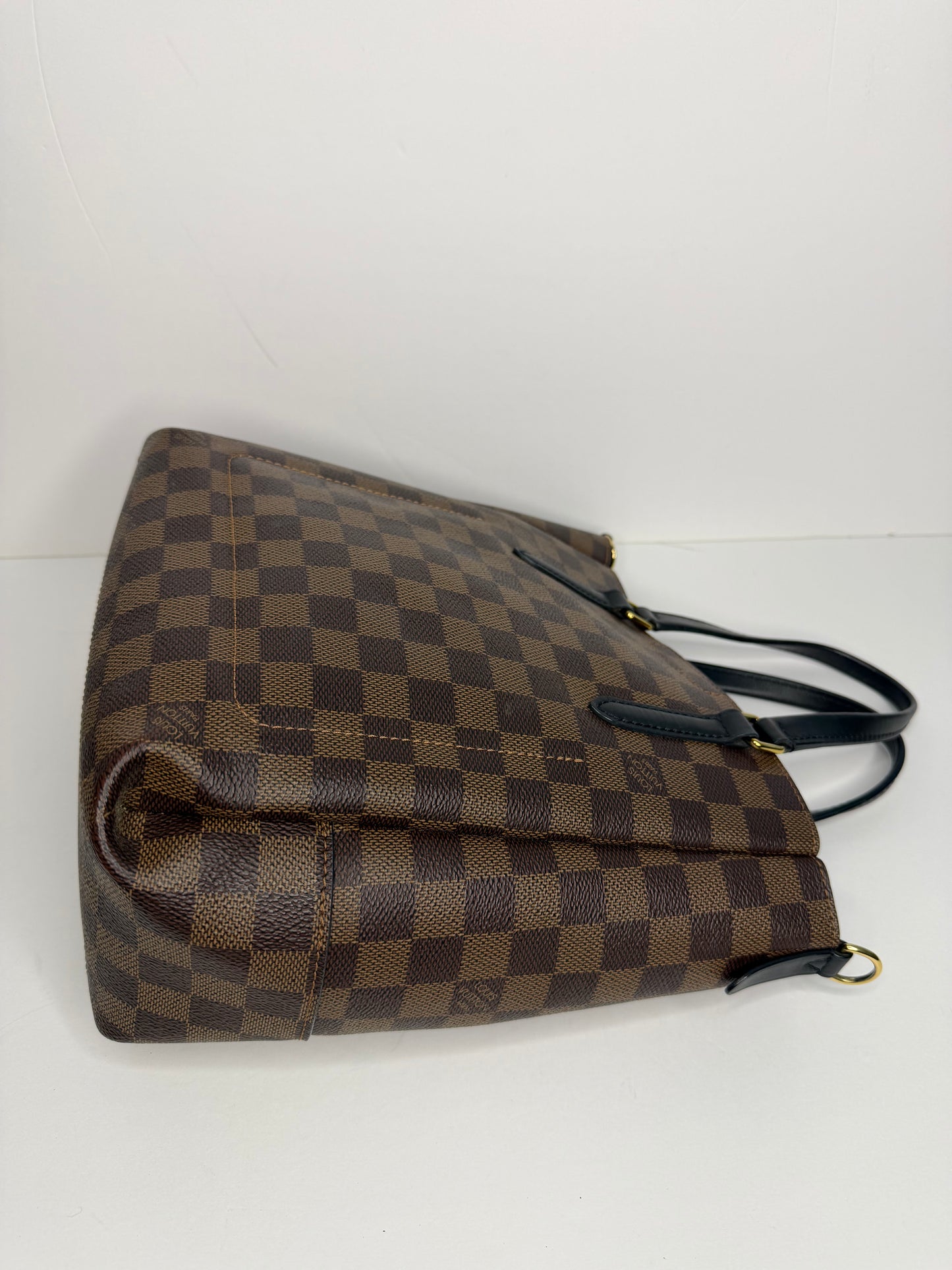 Pre-owned Louis Vuitton Damier ebene Belmont PM Tote