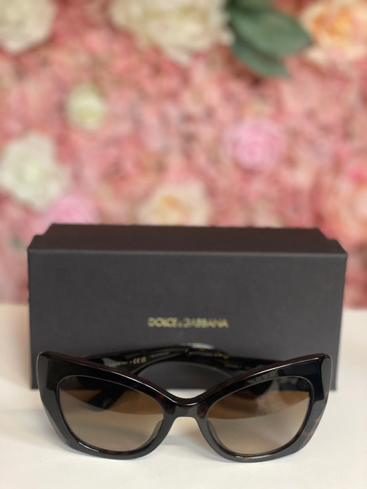 Pre-Owned Dolce & Gabbana Women's Dark Tortise Havana Sunglasses