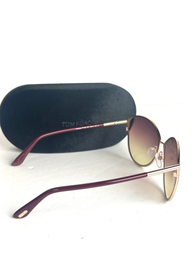 #8 Tom Ford Women's Penelope Bordeaux Sunglasses