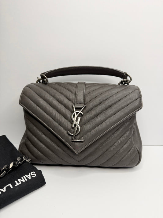 Pre-owned Saint Laurent Gray college bag Crossbody