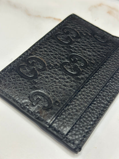 Pre-owned Gucci GG Emblem leather Cardholder