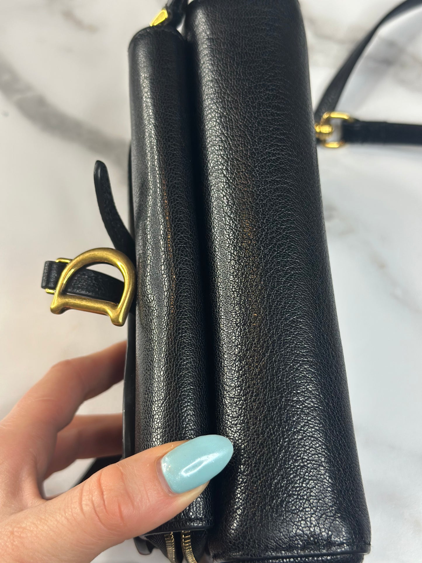 Pre-owned Christian Dior Saddle Double Pouch Crossbody Bag