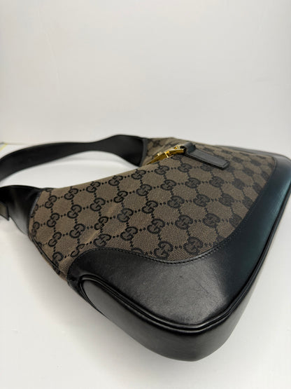 Pre-owned Gucci Gucci Jackie 1961 Hobo Bag in Brown and Black