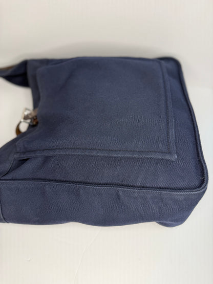 Pre-owned Hermes Navy Canvas Marwari GM shoulder bag