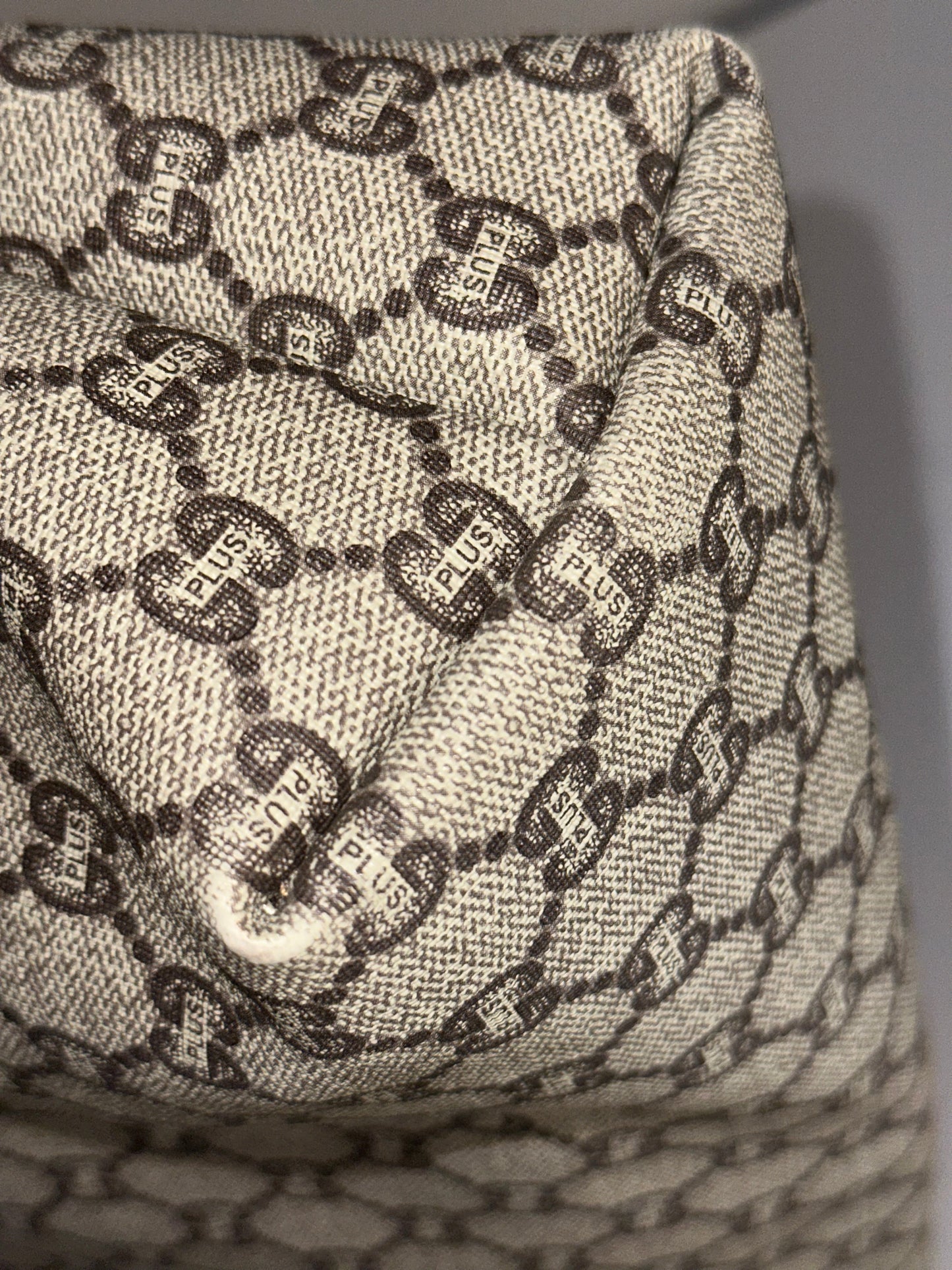 Pre-owned Gucci GG Plus Canvas Sherry line tote