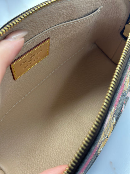 Pre-owned Louis Vuitton limited edition trunks PM cosmetic pouch
