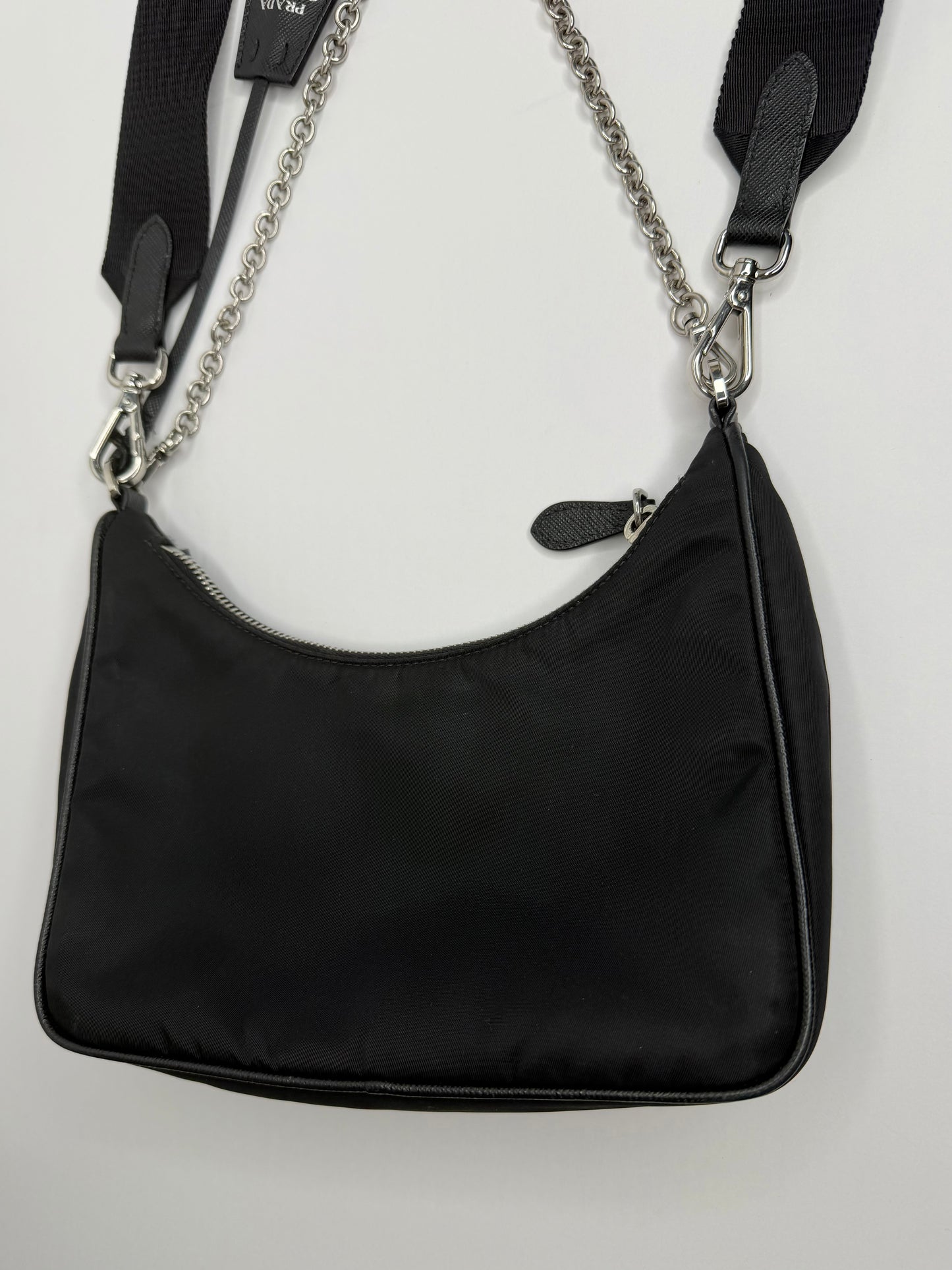 Pre-owned Prada Re-edition black nylon crossbody