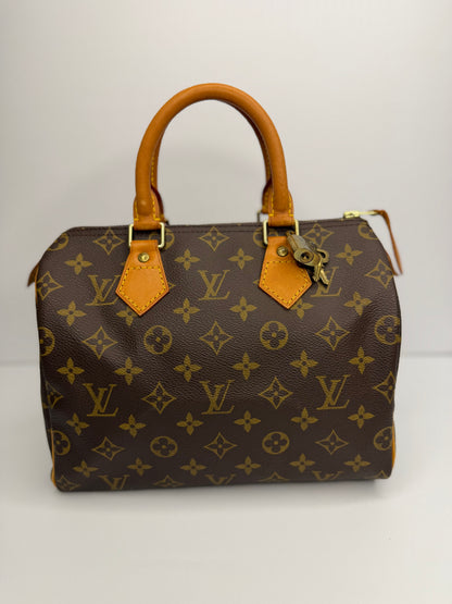 Pre-owned Louis Vuitton monogram canvas speedy 25 Boston bag tote