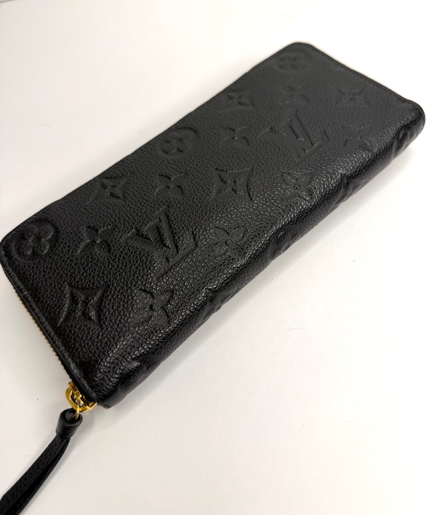 Pre-owned Louis Vuitton Black empriente leather clemence wallet