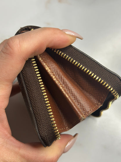 Pre-owned Louis Vuitton monogram canvas compact zippy wallet