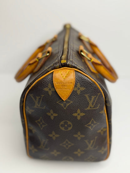 Pre-owned Louis Vuitton monogram canvas Vintage speedy 25 Boston bag