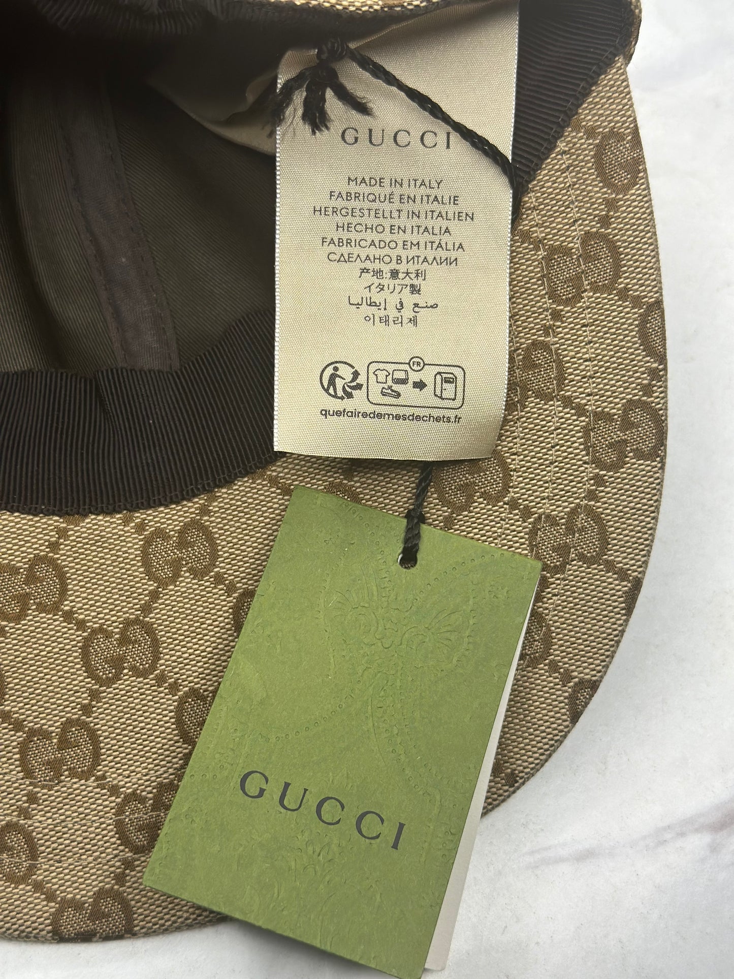 Pre-owned Gucci GG Canvas Hat size Large