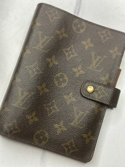 Pre-owned Louis Vuitton monogram canvas agenda MM