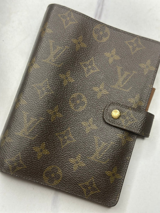 Pre-owned Louis Vuitton monogram canvas agenda MM