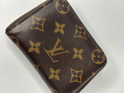 Pre-owned Louis Vuitton monogram canvas compact zippy