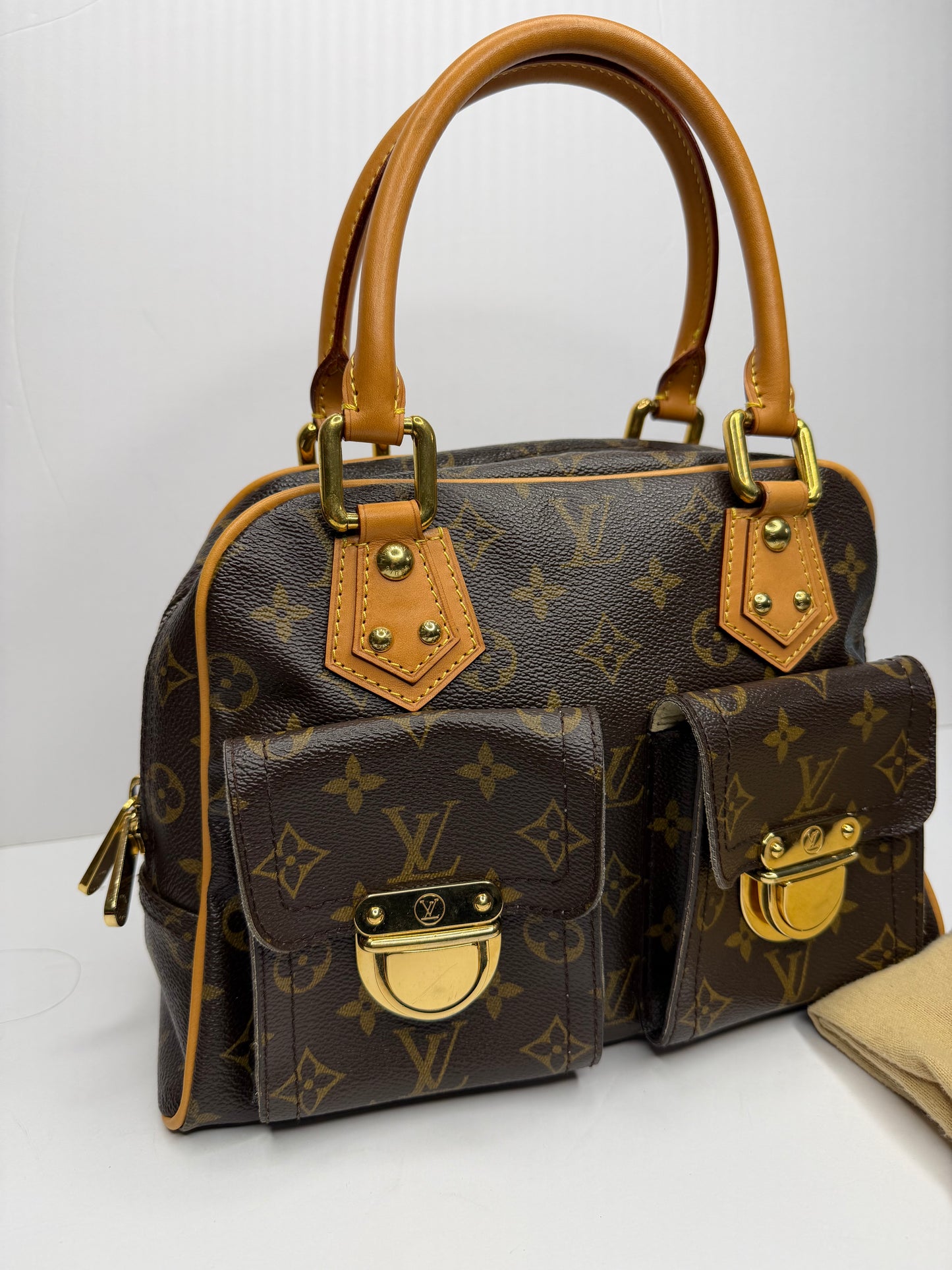 Pre-owned Louis Vuitton monogram canvas, Manhattan p.m. tote