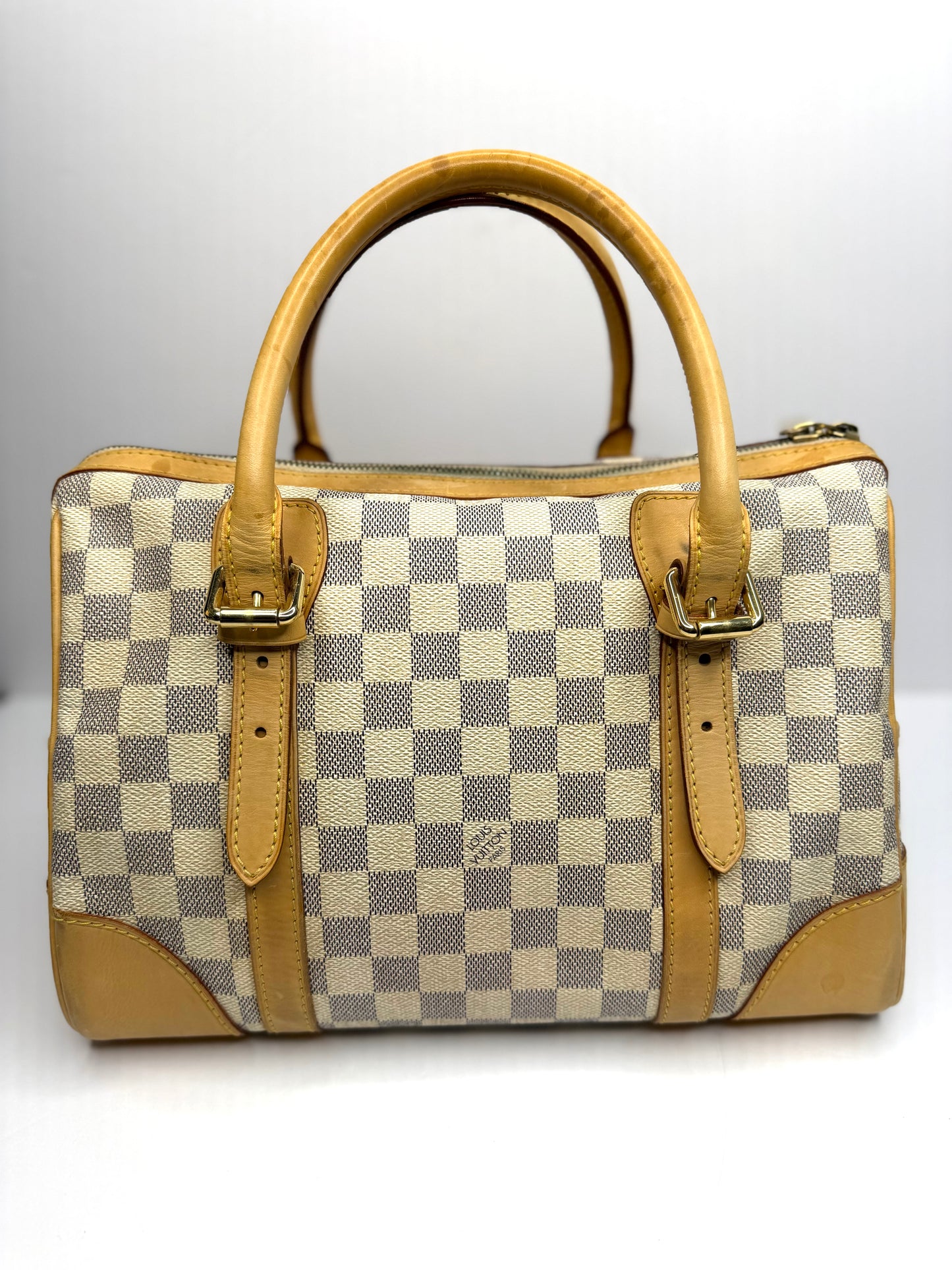 Pre-owned Louis Vuitton Damier Azur Berkeley tote