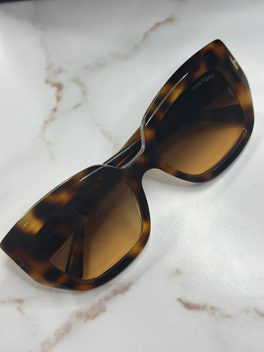 Pre-owned Tom Ford Havana saltzman sunglasses