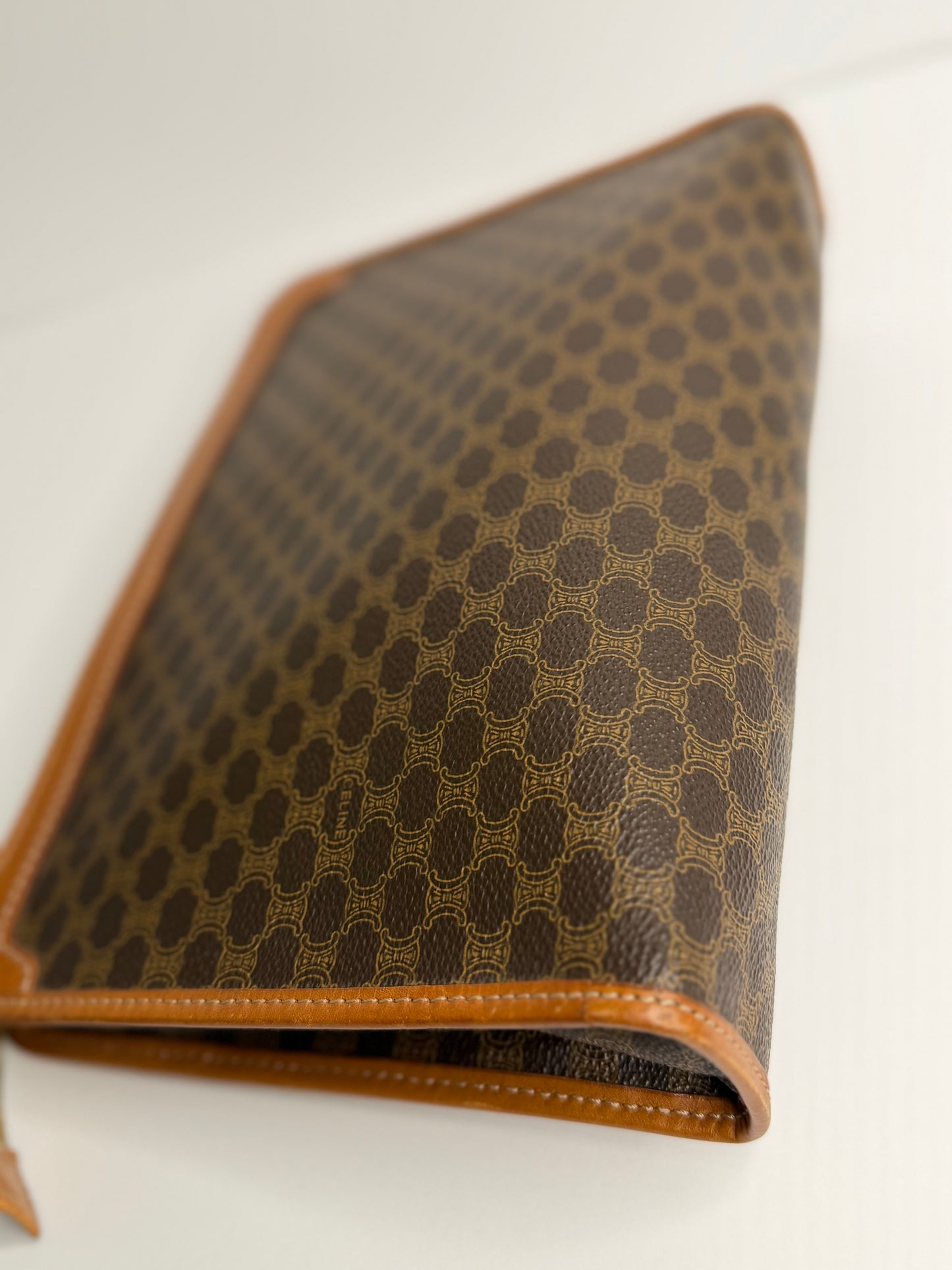 Pre-owned Celine macadam canvas toiletry pouch