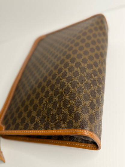 Pre-owned Celine macadam canvas toiletry pouch