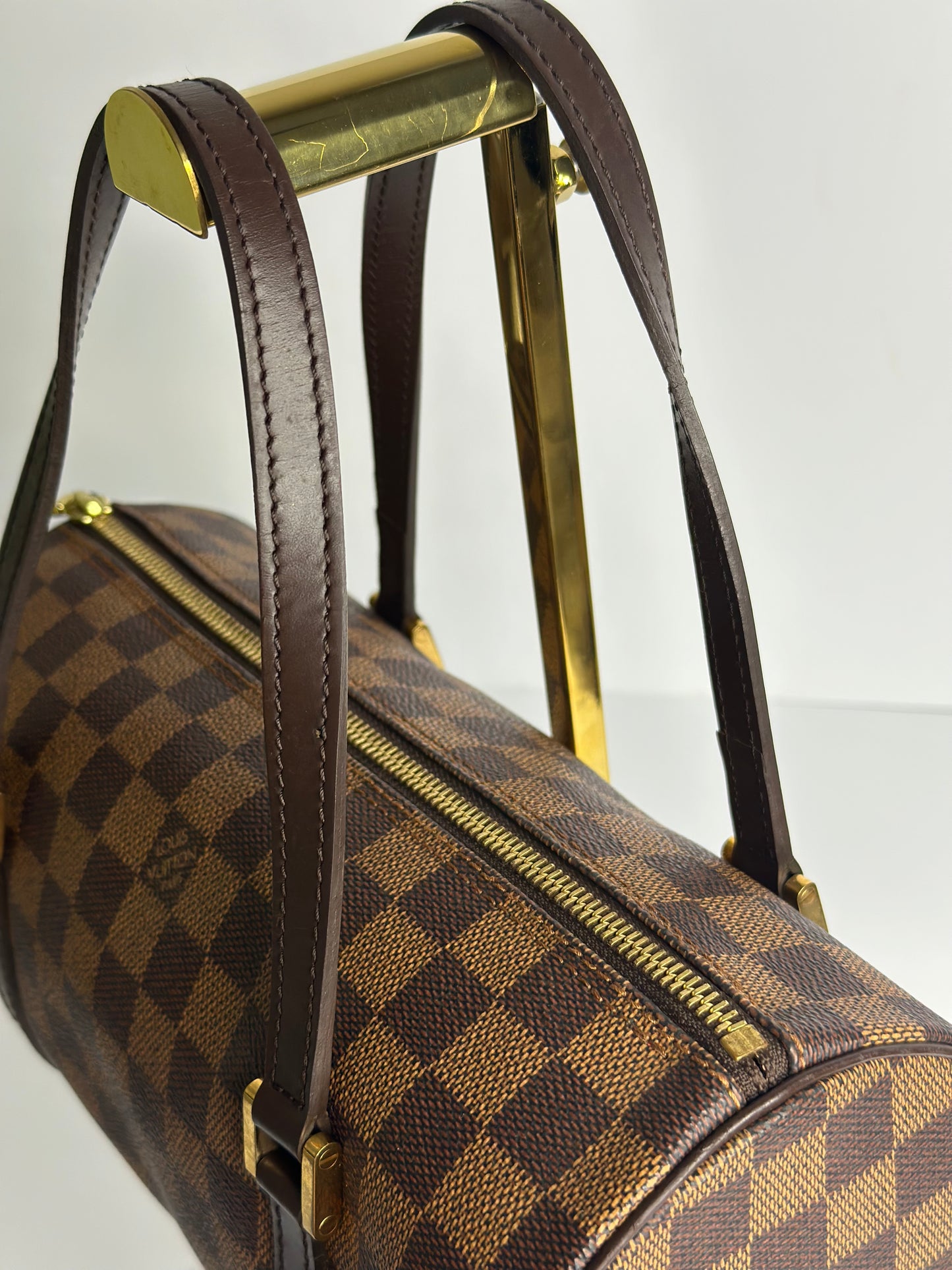 Pre-owned Louis Vuitton Damier Ebene Papillon 26 tote