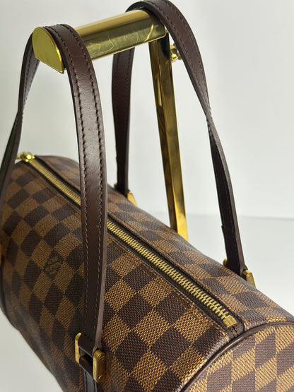 Pre-owned Louis Vuitton Damier Ebene Papillon 26 tote