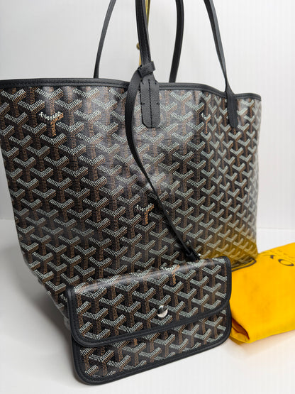 Pre-owned Goyard Black St. Louis p.m. shoulder bag
