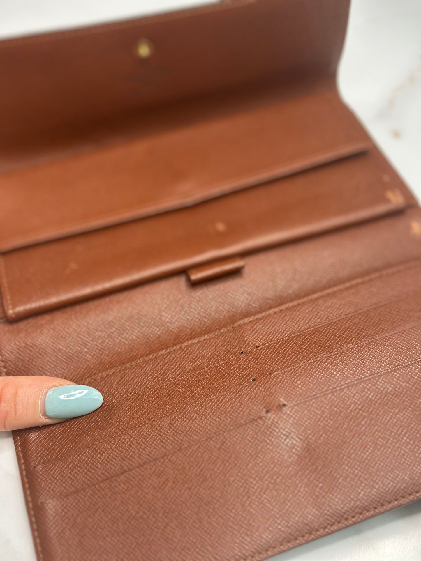 Pre-owned Louis Vuitton monogram canvas Porte Tresor wallet