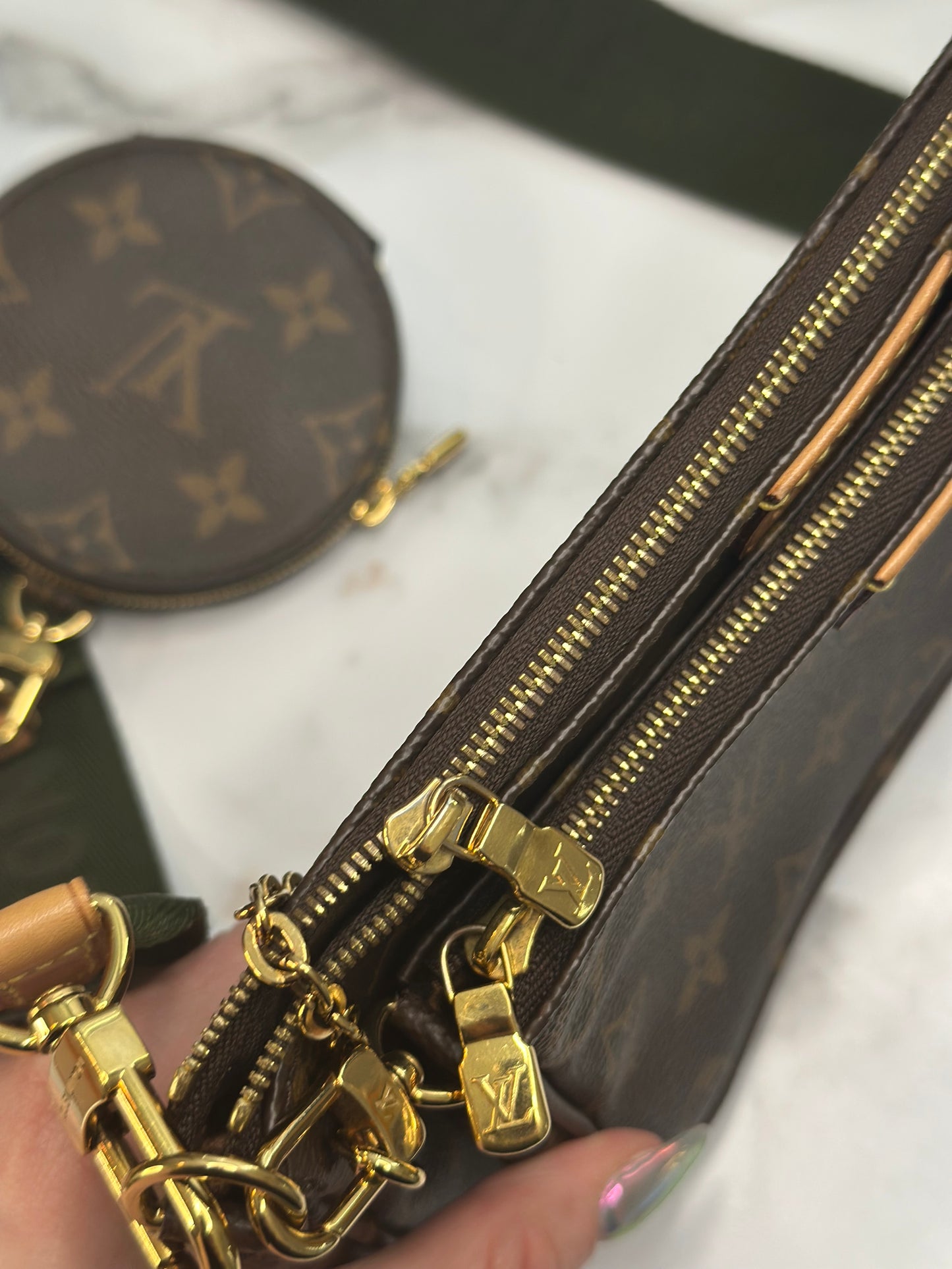 Pre-owned Louis Vuitton Monogram canvas multi pochette accessories crossbody