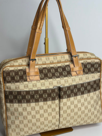 Pre-owned Loewe vintage anagram canvas tote