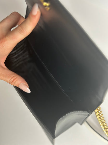 Pre-owned Prada white & black Saffiano leather crossbody