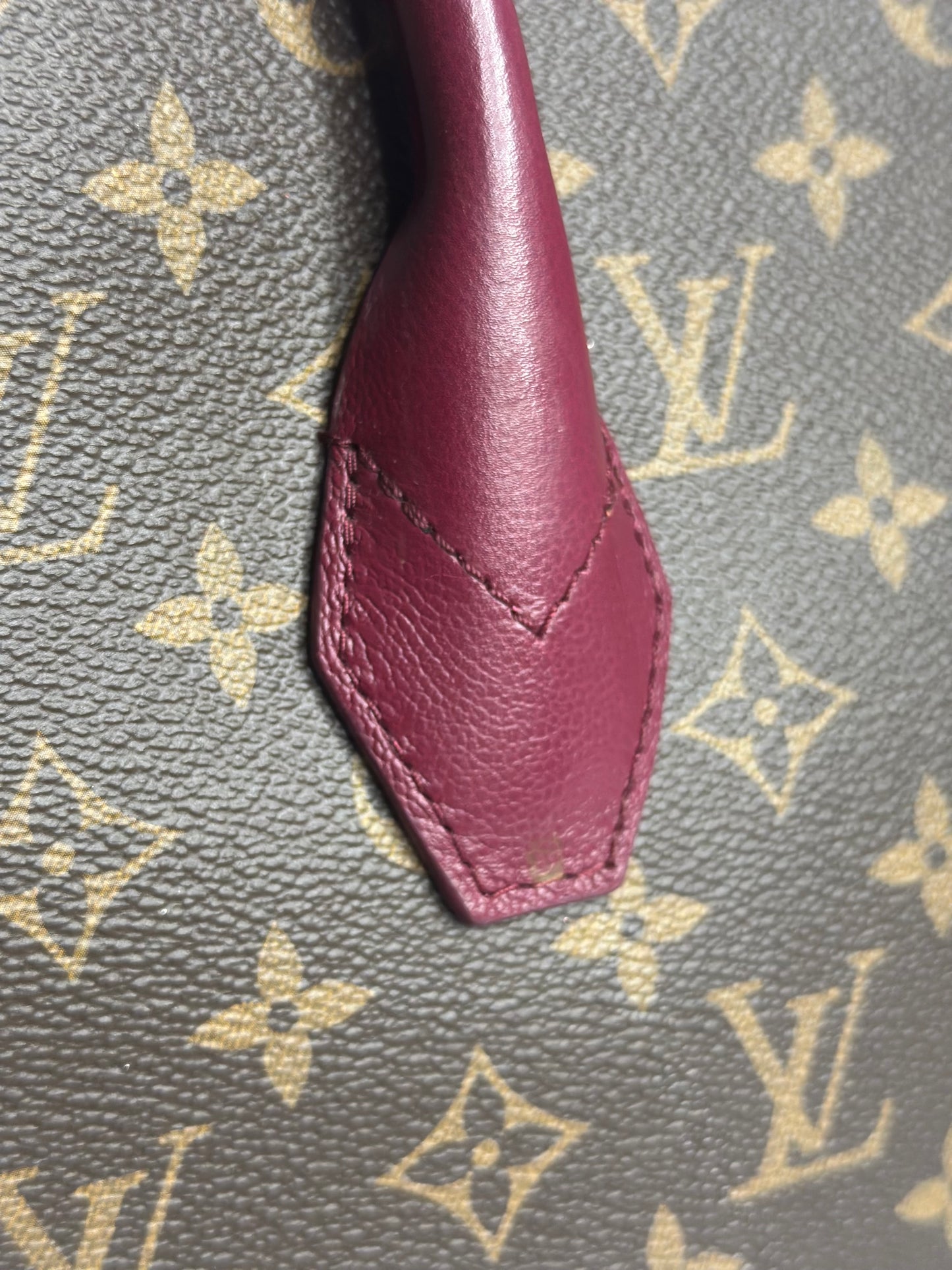 Pre-owned Louis Vuitton Florine Monogram Canvas Shoulder Bag Burgundy