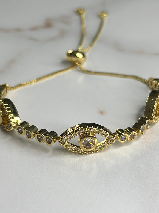 GLD all seeing eye adjustable bracelet
