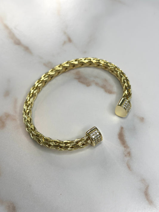 Hannah braided GLD Bracelet