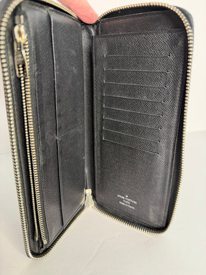 Pre-owned Louis Vuitton Damier Graphite vertical zippy wallet