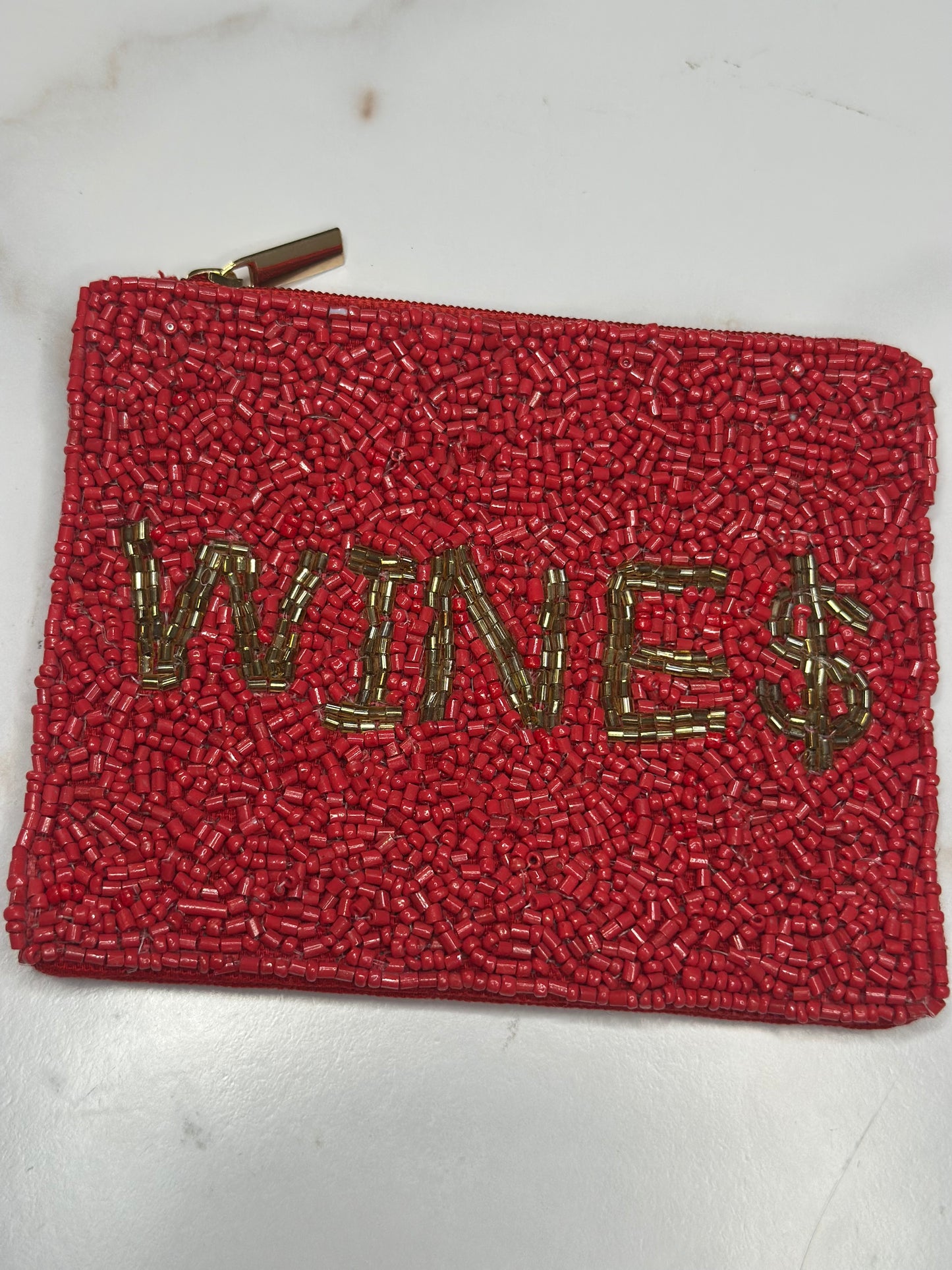 WN $$$ Beaded coin pouch