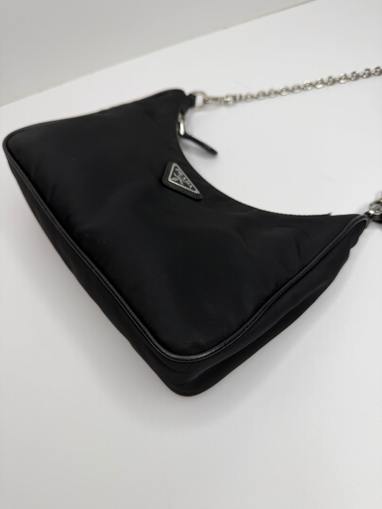 Pre-owned Prada Re-edition black nylon crossbody