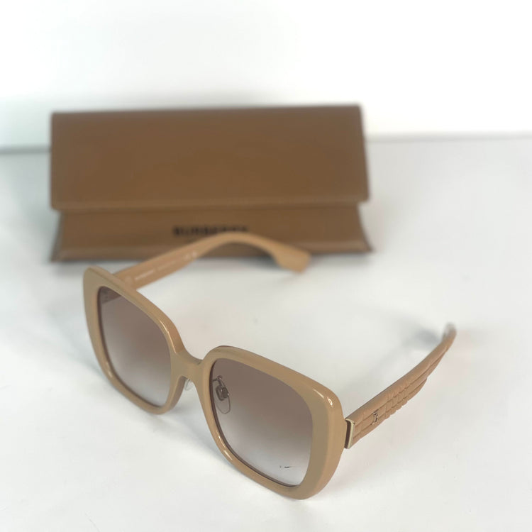 #4 Pre-Owned Burberry Beige Sunglasses