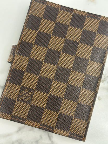 Pre-owned Louis Vuitton Damier Ebene Agenda PM