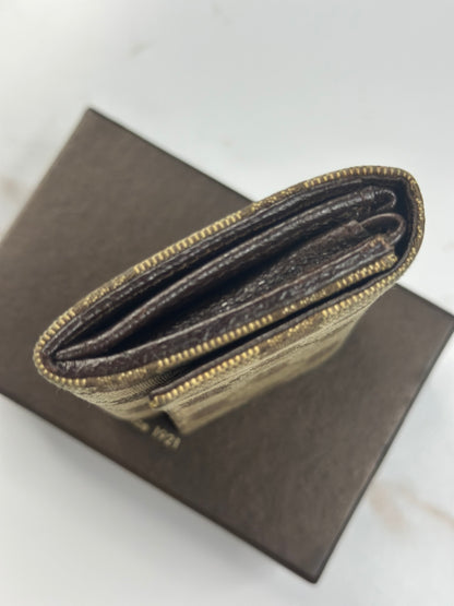 Pre-owned Gucci GG Canvas brown card case
