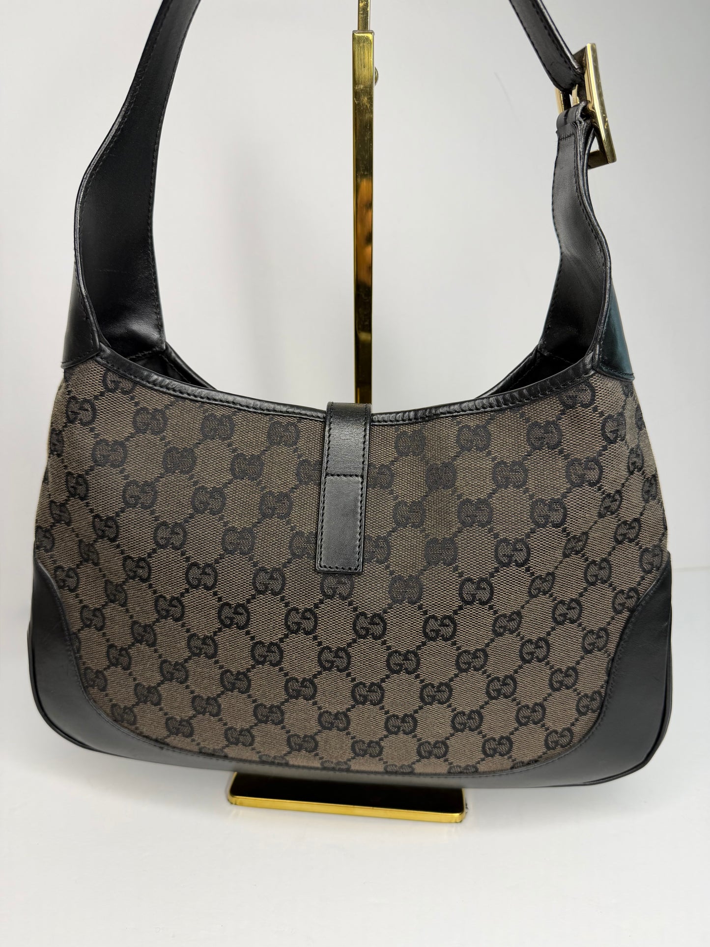 Pre-owned Gucci Gucci Jackie 1961 Hobo Bag in Brown and Black