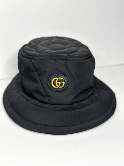 Pre-owned Gucci GG Marmont nylon bucket hat size medium